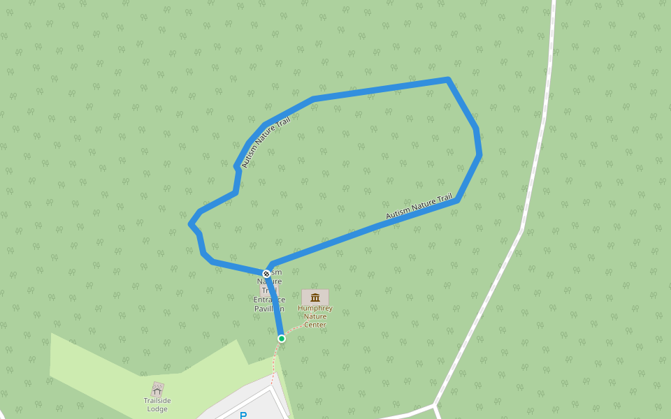 Autism Nature Trail walking route map in Castile