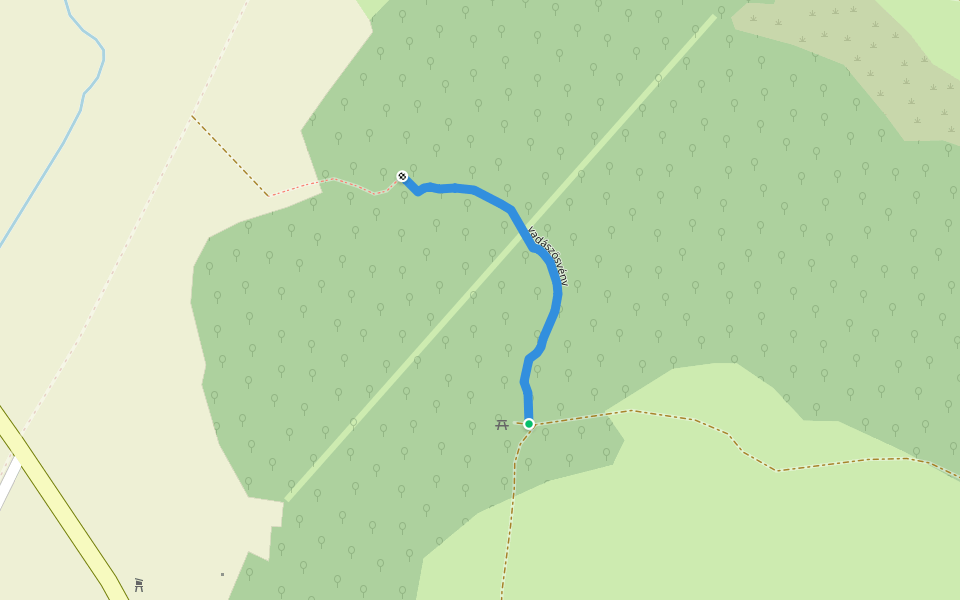 vadászösvény walking route map in Bánhorváti