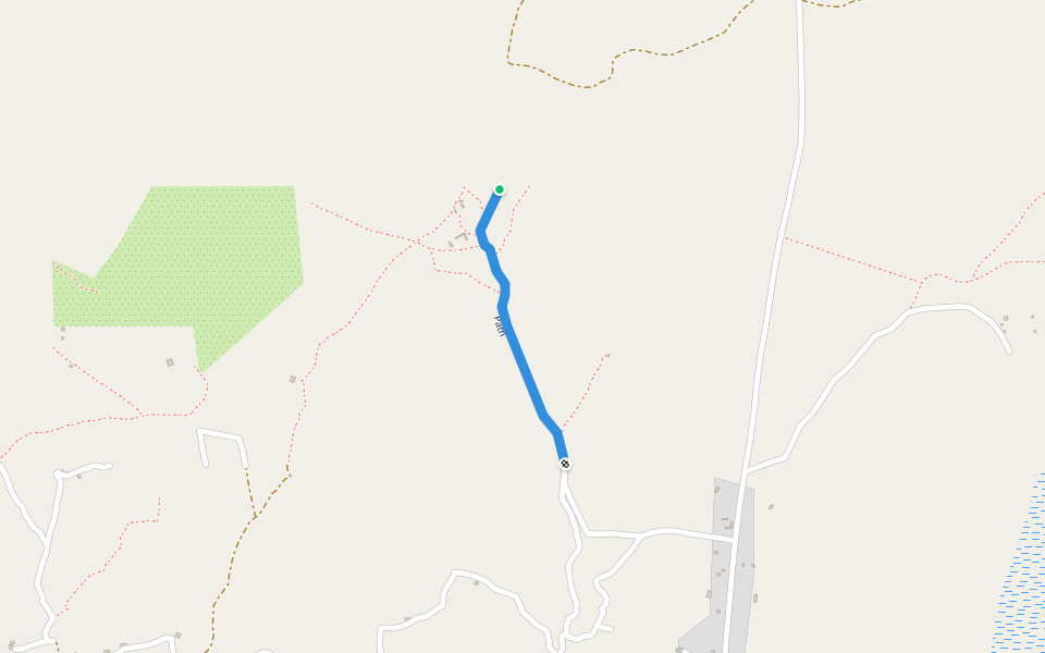 Path walking route map in Lukaya