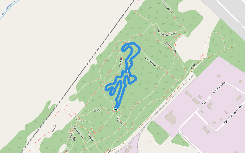 Grande Boucle walking route map in Rivière-du-Loup