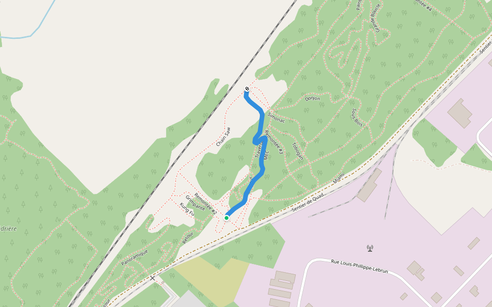 MEC walking route map in Rivière-du-Loup