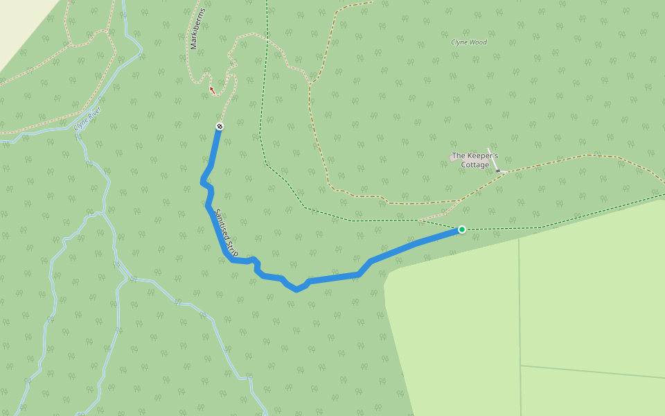 Sanitised Strip walking route map in Sketty
