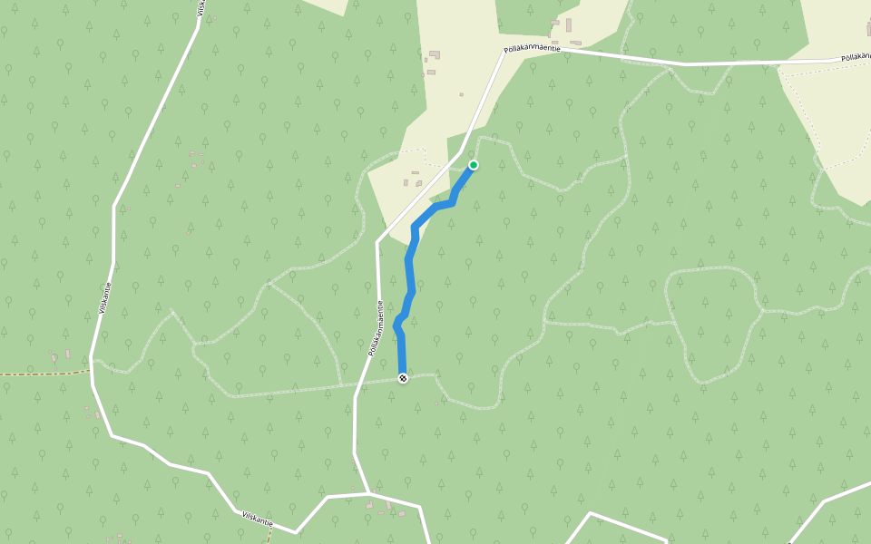 Latu 4,8km walking route map in Ylätalo