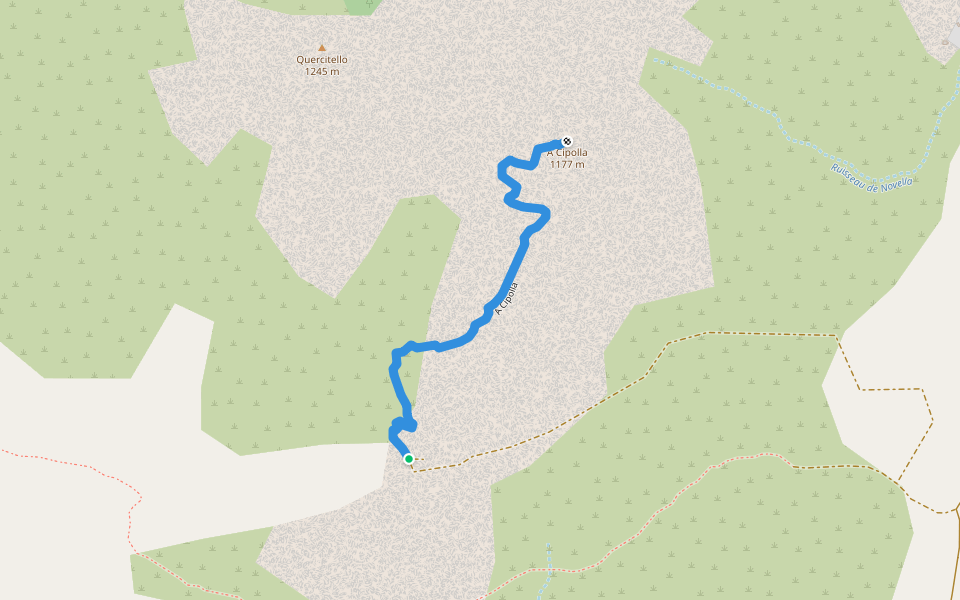 A Cipolla walking route map in Canavaggia