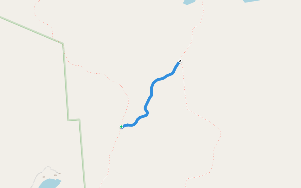 Long Lake Crossover Trail walking route map in Stratford