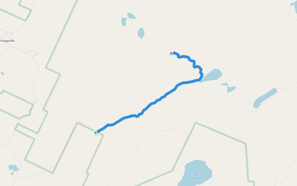 Waters Millpond Trail walking route map in Stratford