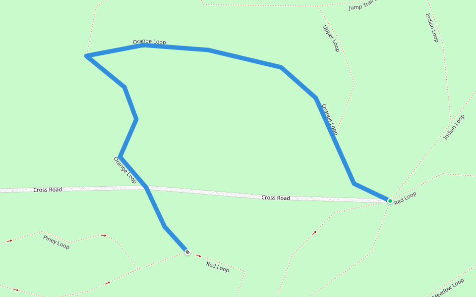 Orange Loop walking route map in Hersey