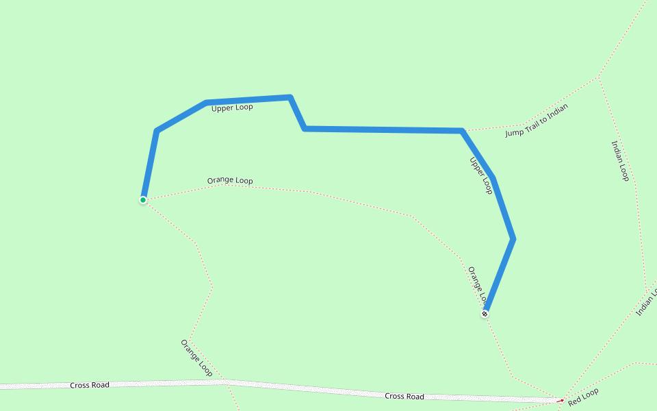 Upper Loop walking route map in Paris