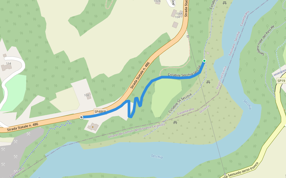 Ciclabile Secchia lato SX