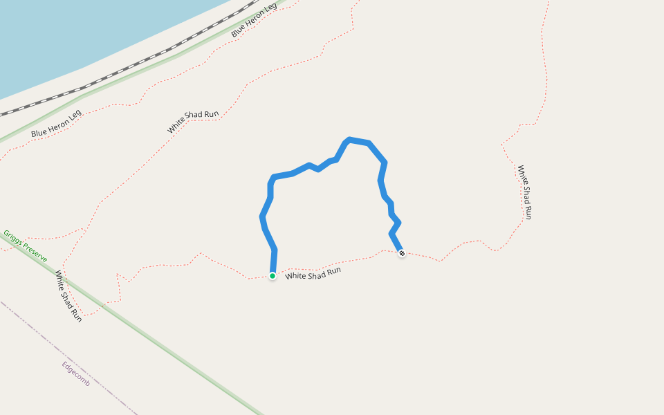 Red Salmon Loop walking route map in Newcastle