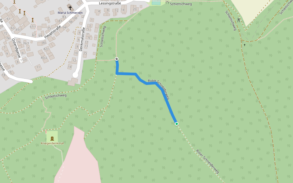 Roter Schneiderweg walking route map in Eppingen