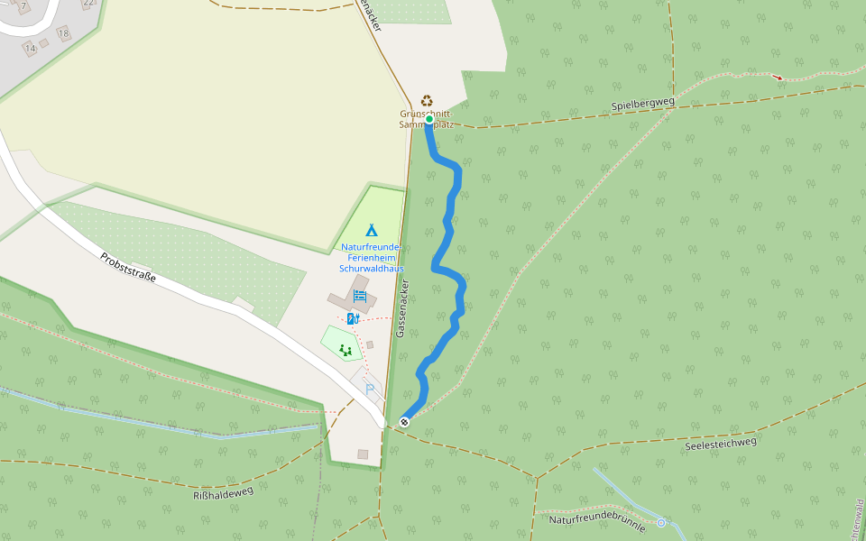 Naddefatz Trail walking route map in Lichtenwald