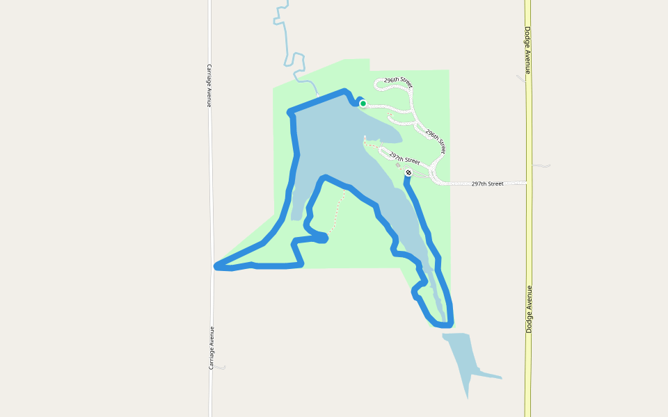 Lakeview Trail walking route map in Battle Creek