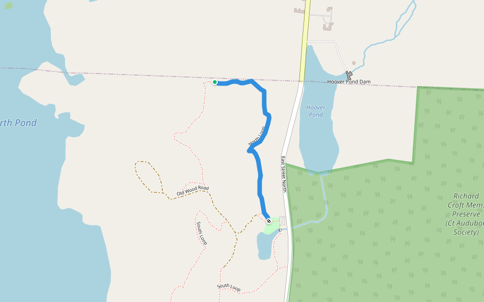 North Loop walking route map in Goshen