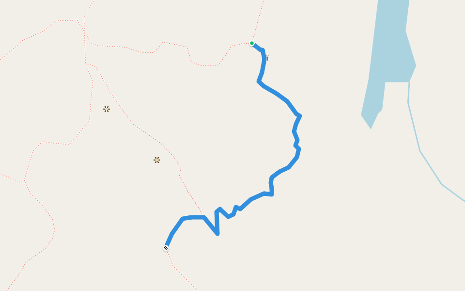 Red trail New for 2022 walking route map in Fermont