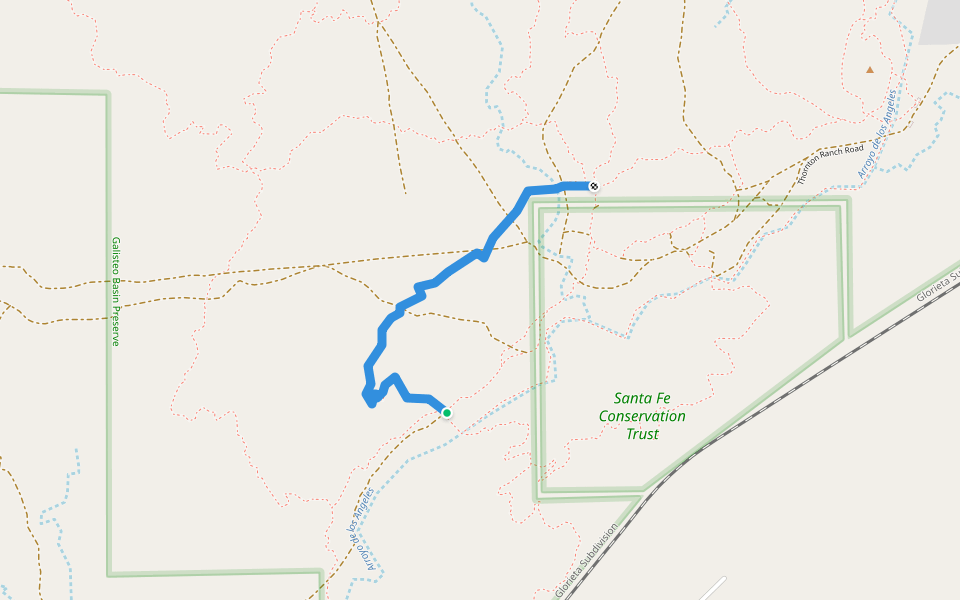 Galante's Gambol walking route map in Lamy