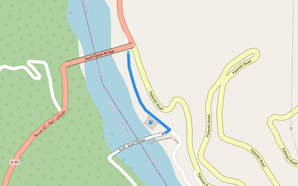 Old Rawalakot Road walking route map in Azad Pattan Gul
