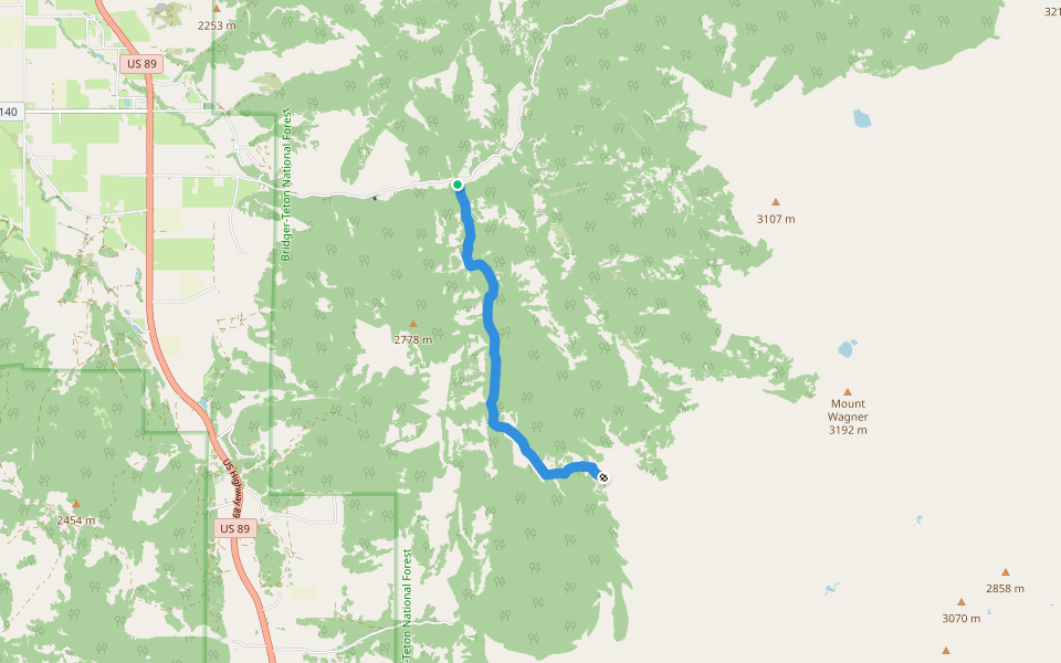 3033 Porcupine-Poker Hollow walking route map in Smoot