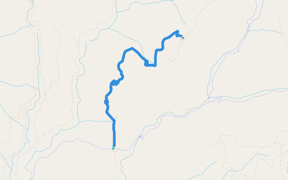 Big Boulder Trail walking route map in Downieville