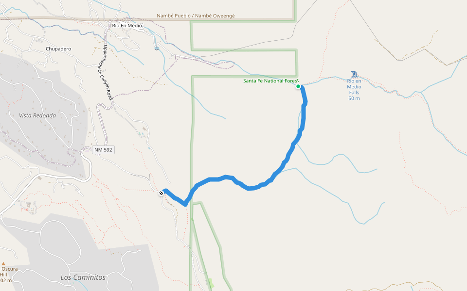 Double Discount walking route map in Santa Fe