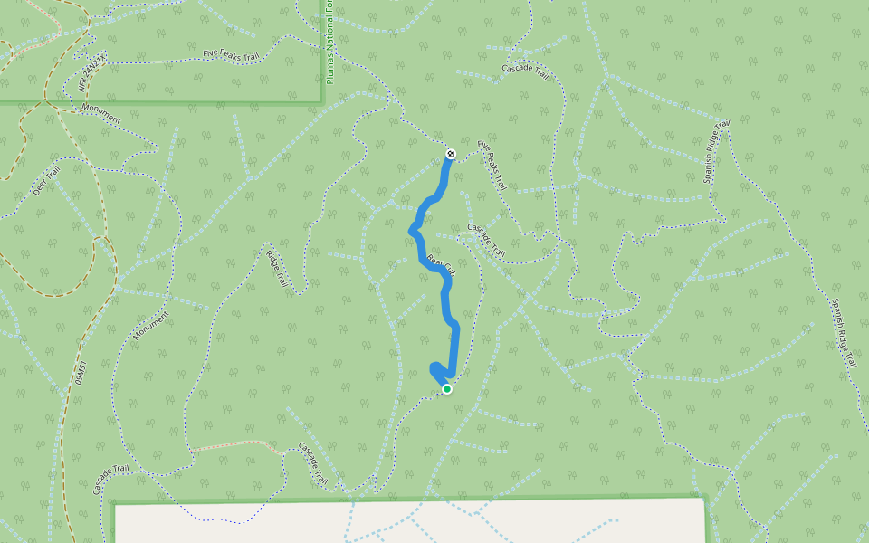 Bear Cub walking route map in Quincy