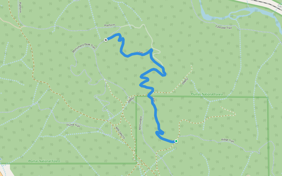 Laser walking route map in Quincy
