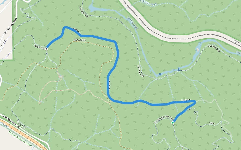 Platform walking route map in Quincy