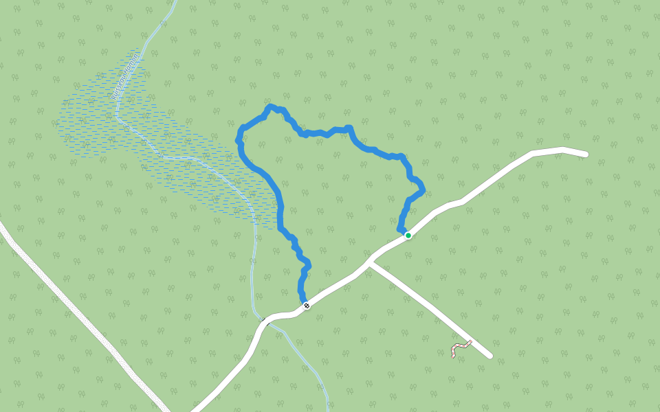 Forêt ancienne du ruisseau Hamon walking route map in Saint-Marcel