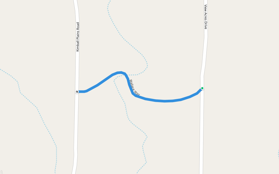 Wallace Way walking route map in Cottonwood