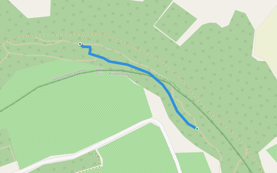 level 1 walking route map in Madonna dei Monti