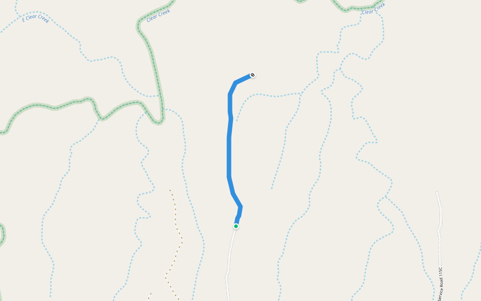 Soldier Trail walking route map in Wiggins Crossing