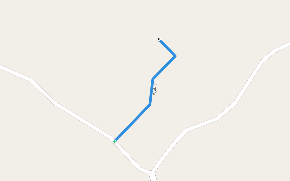 شقایق۱۲ walking route map in Kenarsar