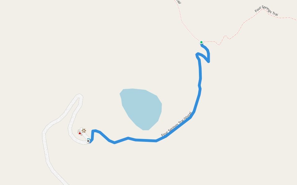 Four Springs Trai (Vista) walking route map in Vernon