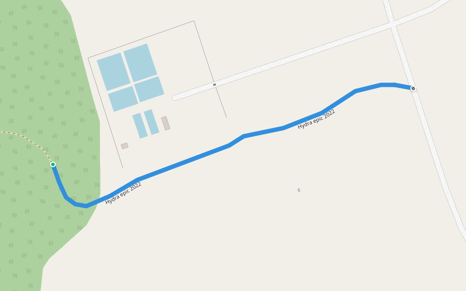 Hydra epic 2022 walking route map in Grėžieniškės