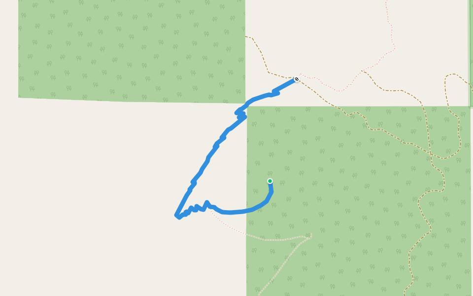 Goosenest Trail walking route map in Montague