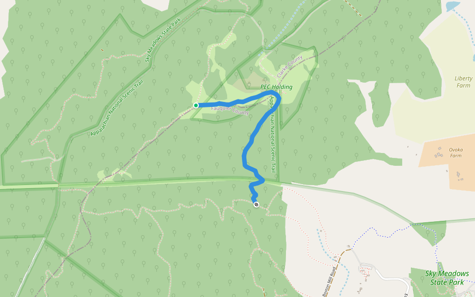 Ambassador Whitehouse Trail walking route map in Boyce