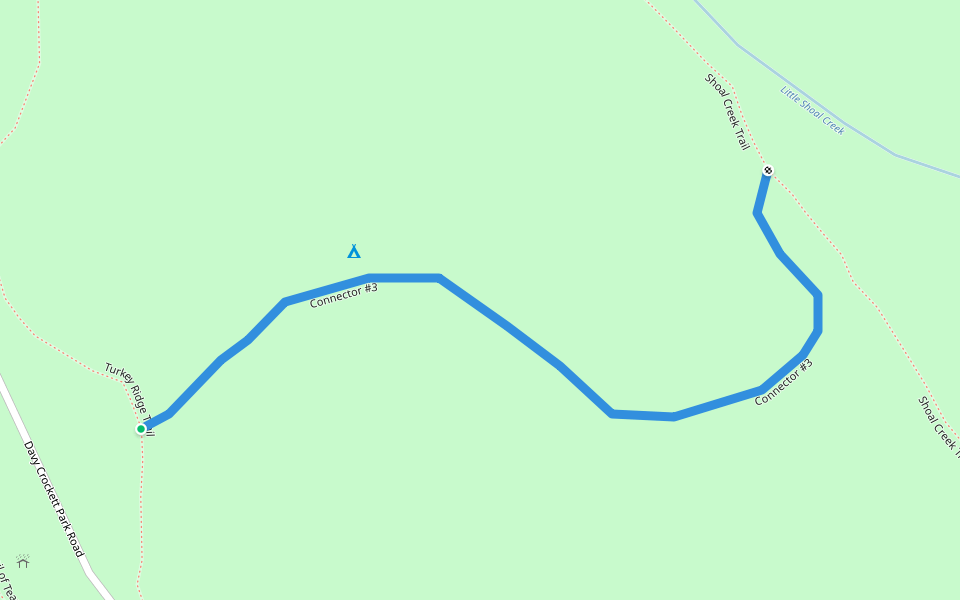 Connector #3 walking route map in Lawrenceburg