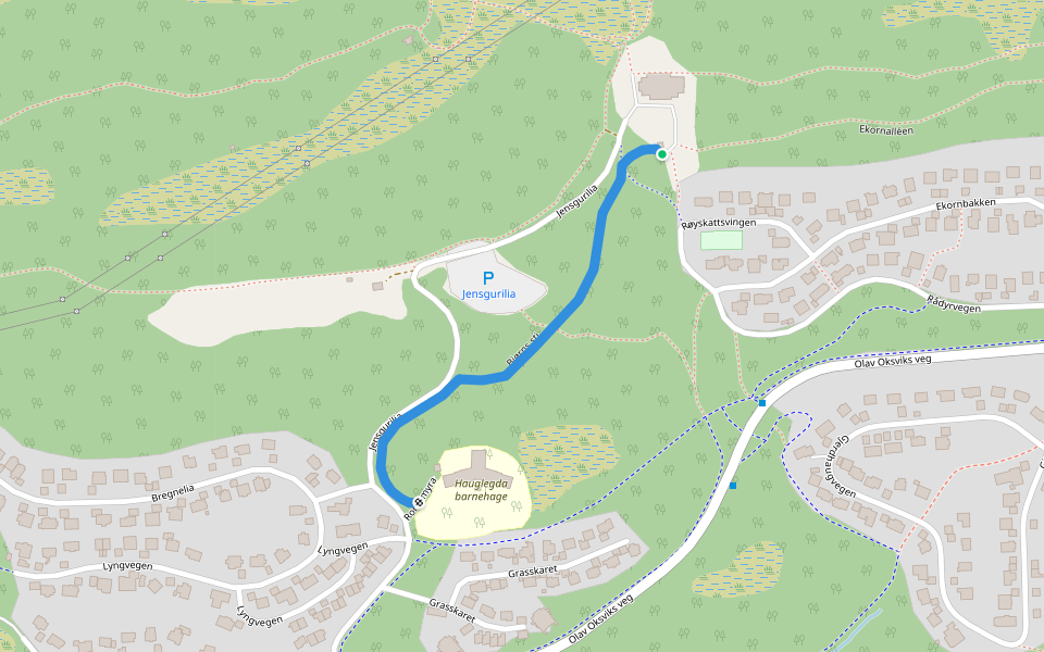 Bjørns sti walking route map in Molde