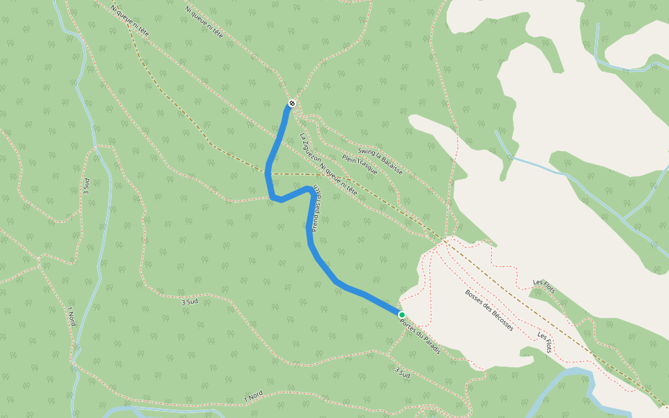 Prend pas l'ditch walking route map in Maria