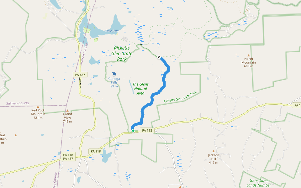 Old Bulldozer Rd Trail walking route map in Sweet Valley