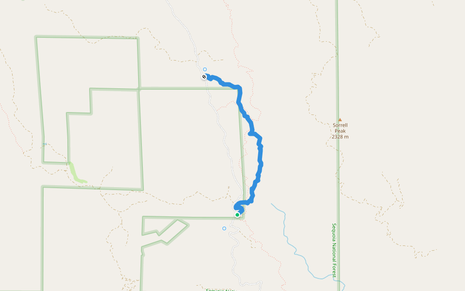 TR 54 walking route map in Claraville