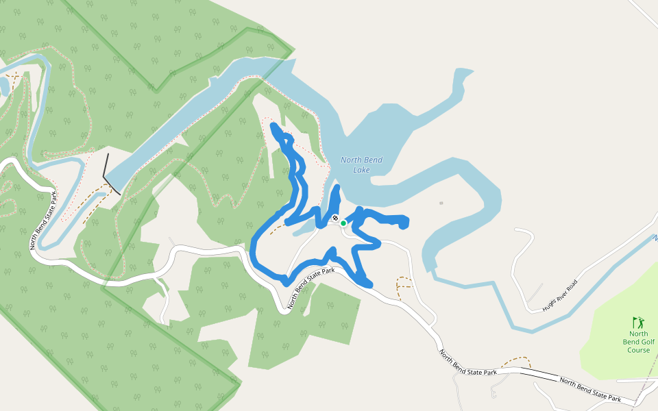 Old Farm Trail walking route map in Harrisville