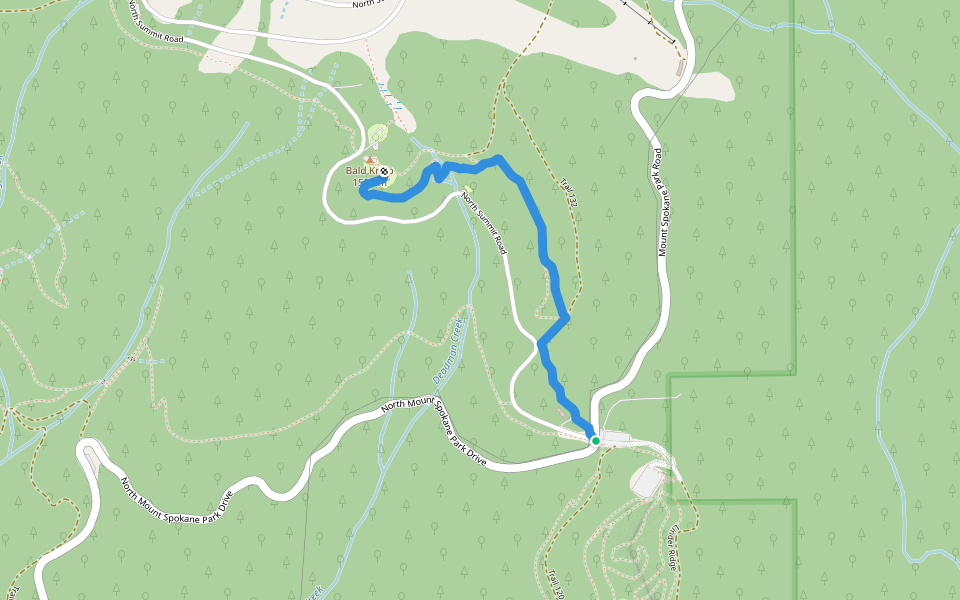 Trail 131 walking route map in Mead