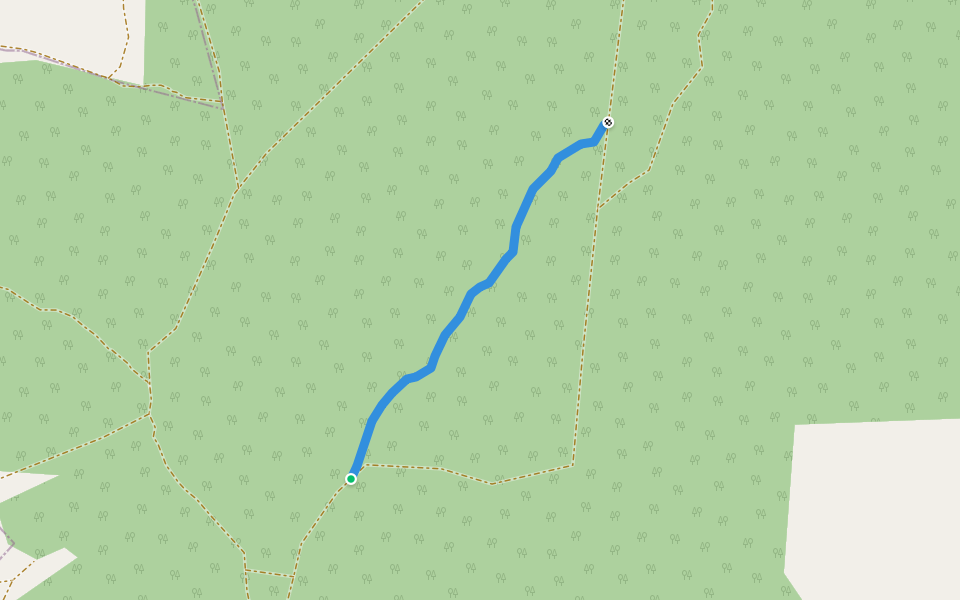 труднопроходимая walking route map in Podlesnaya Tavla