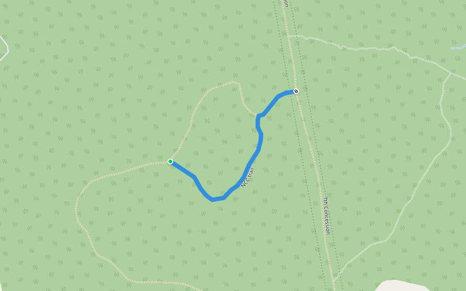 NCC trail walking route map in King City