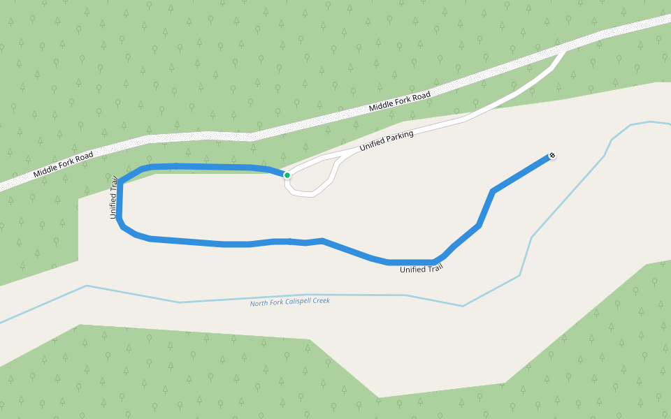 Unified Trail walking route map in Usk