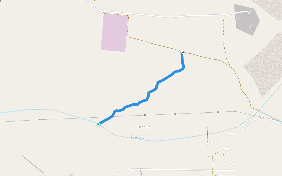 درب واحد walking route map in Aqaba