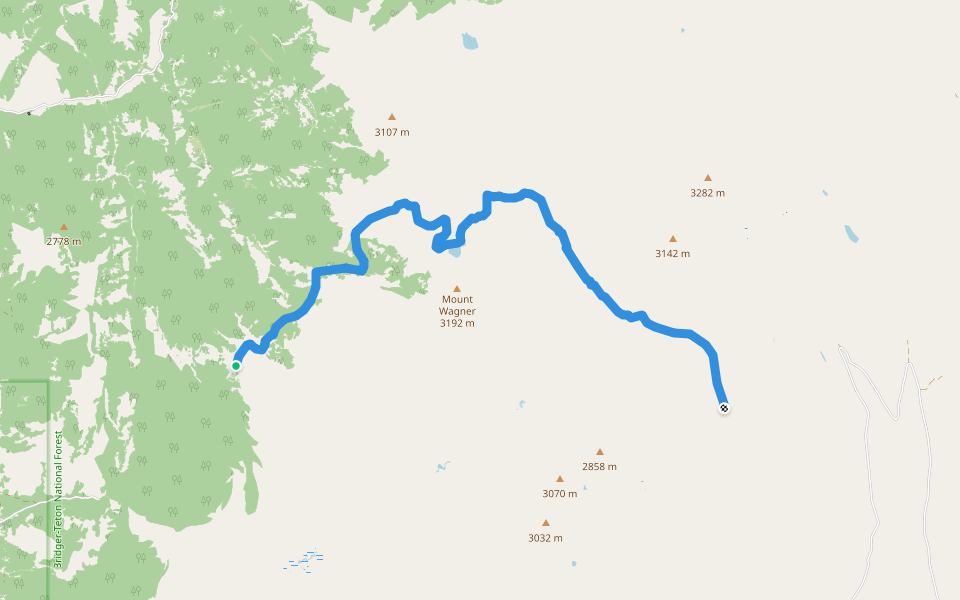 3033 Porupine-Poker Hollow Trail walking route map in Smoot
