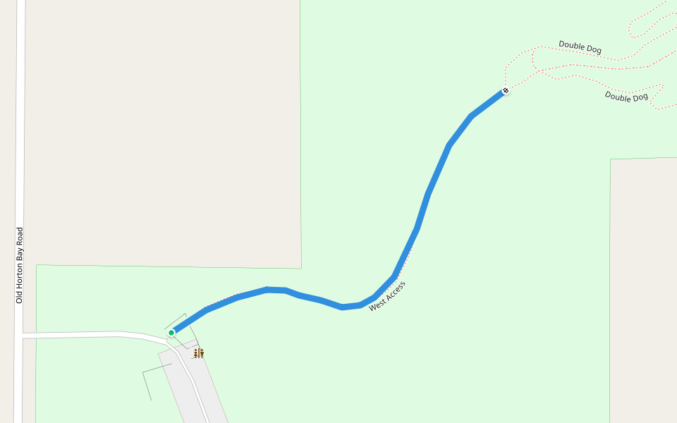 West Access walking route map in Boyne City