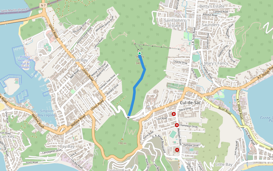 Sentry Hill Trail Walking and Running Cole Bay, Sint Maarten Pacer